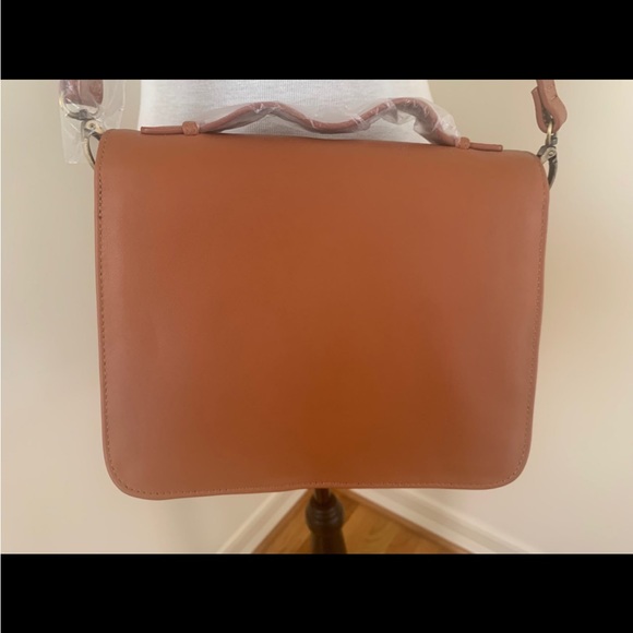 NWOT Womens Juniors Almond Luggage Handbag Crossbody Medium Purse Shoulder Bag - Picture 3 of 11